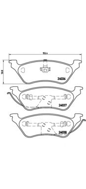 Купить запчасть BREMBO - P11014 