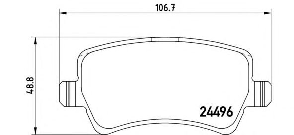 Купить BREMBO P24078 ТОРМОЗНЫЕ КОЛОДКИ ЗАДНИЕBRAKE PADS - WI_
