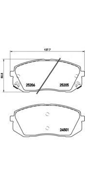 Купить BREMBO P30056 Колодки тормозные дисковые HYUNDAI: i40 1.6 GDI/1.7 CRDi/2.0 GDI 12-, i40 CW 1.6 GDI/1.7 CRDi/2.0 GDI 11-, ix35 1.6/1.7 CRDi/2.0/2.0 4WD/2.0 CRDi/2.0 CRDi 4WD 09- \ KIA: SPORTAG