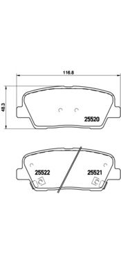 Купить BREMBO P30063 P30063 колодки дисковые задние!\ Hyundai Santa Fe, KIA Sorento 2.4/2.0D/2.2D 01/06>