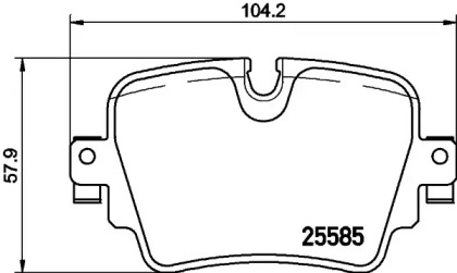 Купить BREMBO P36032 P36032 колодки дисковые задние!\ Jaguar F-Type 3.0/5.0 12>