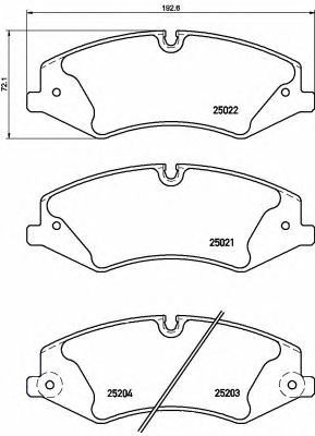 Купить BREMBO P44022 КОЛОДКИ ТОРМОЗНЫЕ ПЕРЕДНИЕ