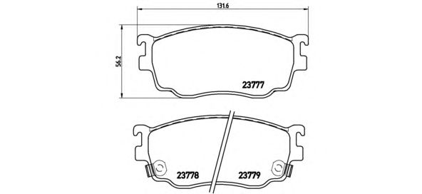 Купить BREMBO P49026 P49026 Колодки тормозные дисковые передние