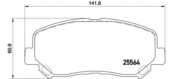 Купить BREMBO P49045 Колодки тормозные дисковые перед Mazda СХ-5