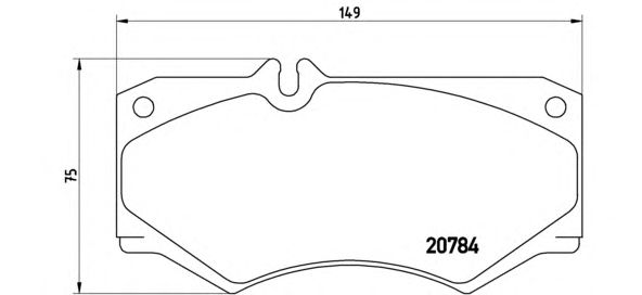 Купить BREMBO P50003 КОЛОДКИ ПЕРЕДНИЕ 463