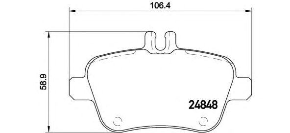 Купить BREMBO P50091 КОЛОДКИ ЗАДНИЕ