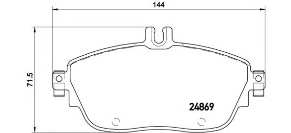 Купить BREMBO P50093 Колодки тормозные