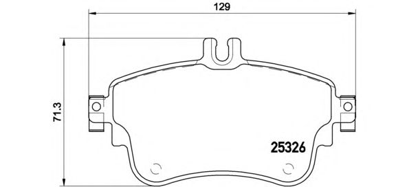 Купить BREMBO P50094 КОЛОДКИ ПЕРЕДНИЕ_