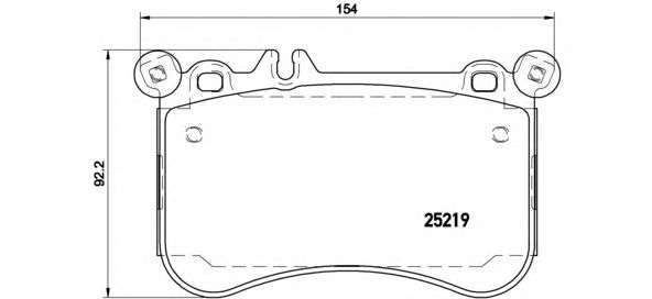 Купить BREMBO P50097 КОЛОДКИ ПЕРЕДНИЕ /221 /218 /216 /212