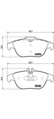 Купить BREMBO P50104 КОМПЛЕКТ КОЛОДОК ТОРМОЗНЫ