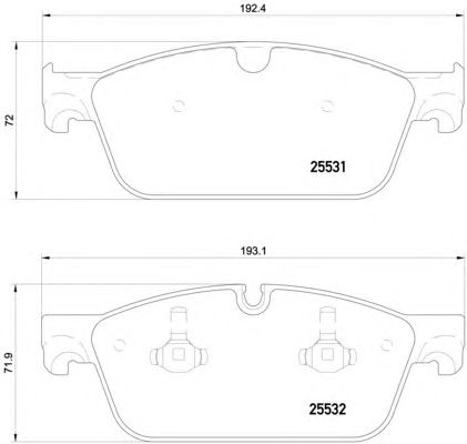 Купить BREMBO P50112 Колодки тормозные