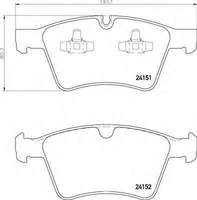 Купить BREMBO P50115 Колодки тормозные P50115