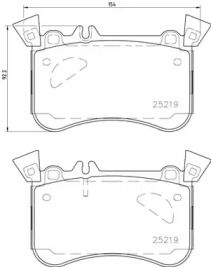 Купить BREMBO P50121 КОМПЛЕКТ КОЛОДОК ТОРМОЗНЫ (A 45 AMG)
