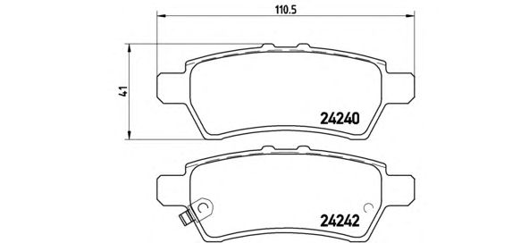 Купить BREMBO P56060 Колодки зад NISSAN PATHFINDER R51 10/06=> *_