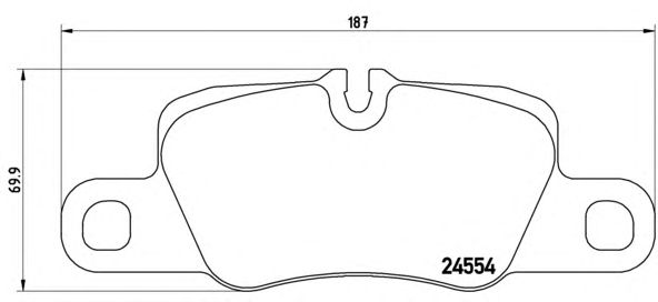 Купить BREMBO P65020 Тормозные колодки
