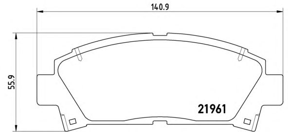 Купить запчасть BREMBO - P83028 