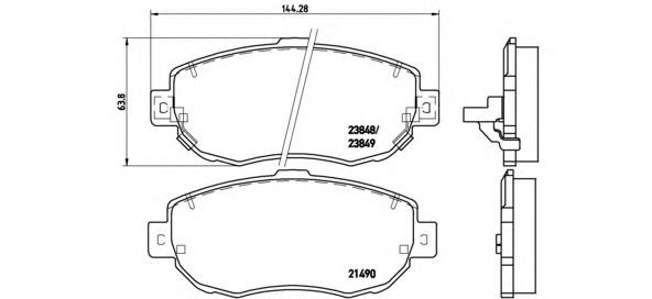 Купить BREMBO P83037 Колодки торм.пер.