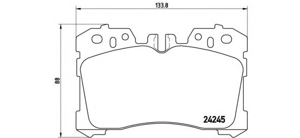 Купить BREMBO P83075 Колодки тормозные