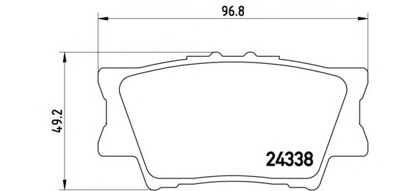 Купить BREMBO P83089 Колодки тормозные задние