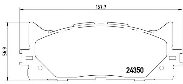 Купить BREMBO P83117 Колодки тормозные передние
