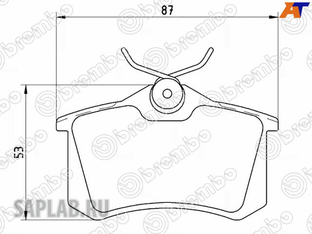 Купить BREMBO P85020 ТОРМОЗНЫЕ КОЛОДКИ ЗАДНИЕ БЕЗ ДАТЧИКА
