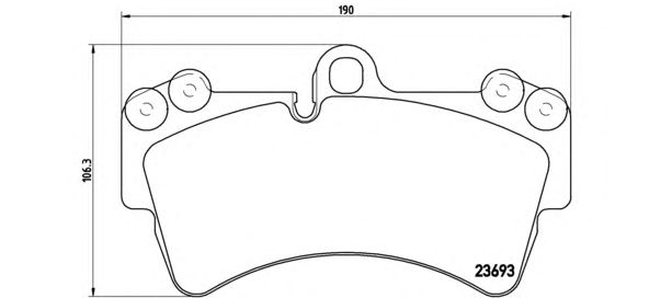 Купить BREMBO P85065 Колодки тормозные (Перед.)