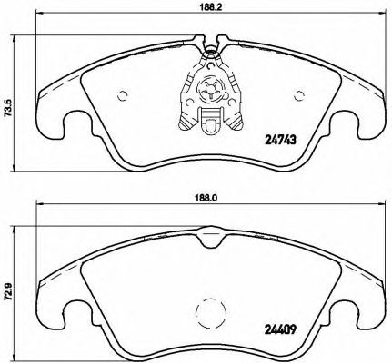 Купить запчасть BREMBO - P85098 