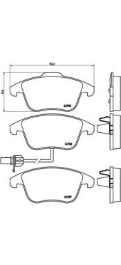 Купить запчасть BREMBO - P85113 