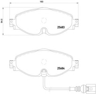 Купить BREMBO P85126 Колодки тормозные