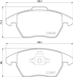 Купить BREMBO P85148 Колодки тормозные