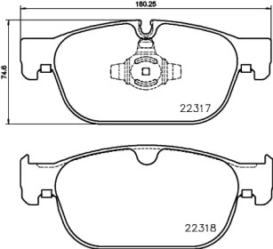 Купить BREMBO P86027 Колодки тормозные дисковые перед VOLVO S90 16-, V60 II 18-, V90 II 16-, XC40 17-, XC60 II 17-, XC90 II 14-