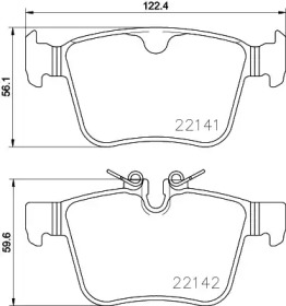 Купить BREMBO P86029 Колодки тормозные дисковые задн JAGUAR E-PACE, F-PACE, XE, XF 15-, LAND ROVER DISCOVERY SPORT, RANGE ROVER EVOQUE 11-, VELAR 17-, VOLVO V60 II, V90 II, XC60 II 14-