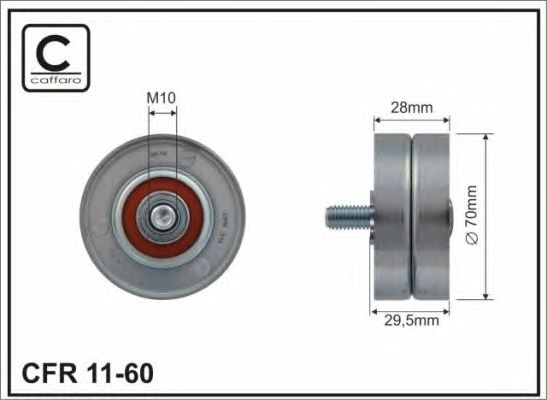 Купить CAFFARO 1160 Ролик приводного ремня