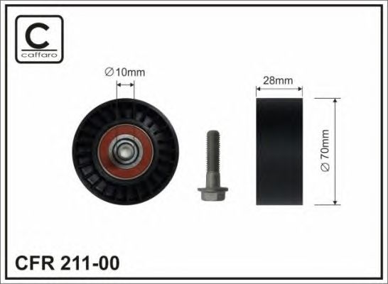 Купить CAFFARO 21100 Ролик приводного ремня