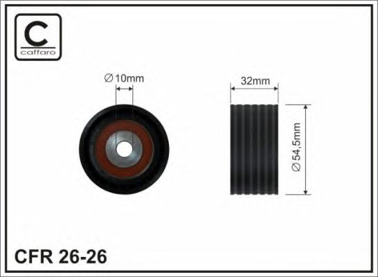 Купить CAFFARO 2626 Ролик ремня ГРМ