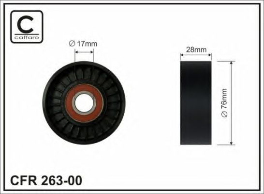 Купить CAFFARO 26300 РОЛИК ПРИВОДНОГО РЕМНЯ (CAFFARO)