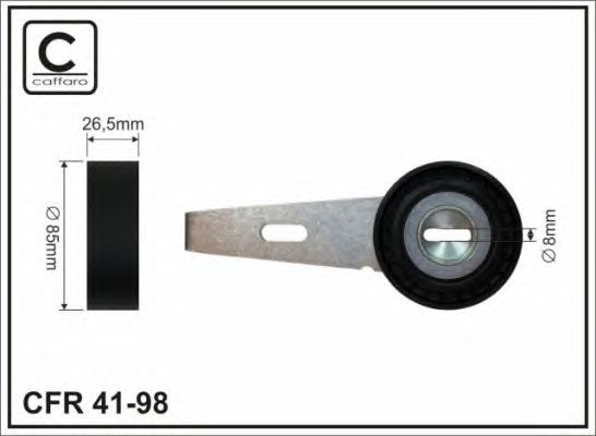 Купить CAFFARO 4198 Ролик приводного ремня (с кронштейном)