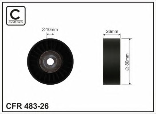Купить CAFFARO 48326 Ролик приводного ремня