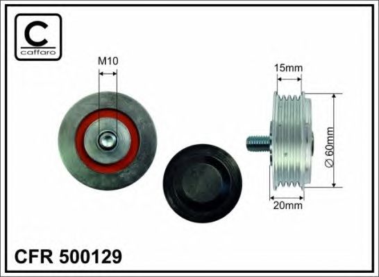 Купить CAFFARO 500129 Ролик приводного ремня