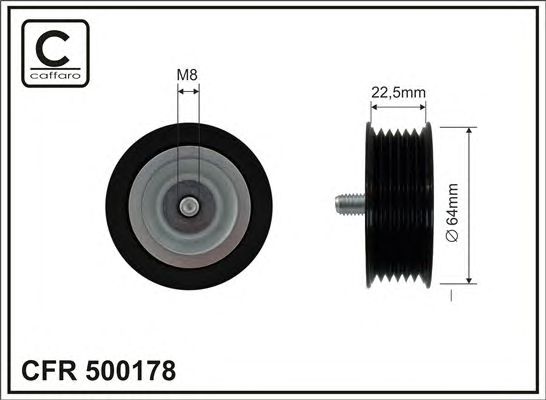 Купить CAFFARO 500178 Ролик приводного ремня