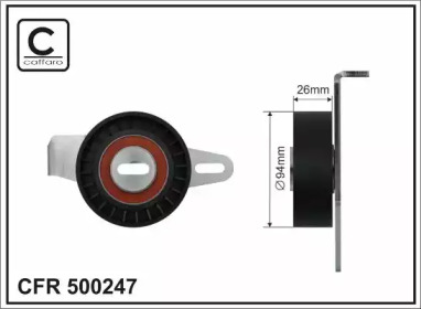 Купить CAFFARO 500247 Ролик приводного ремня (с кронштейном)