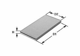 Купить CLEAN FILTERS NC2054 Фильтр салона TOYOTA: YARIS 99-, YARIS VERSO 99-