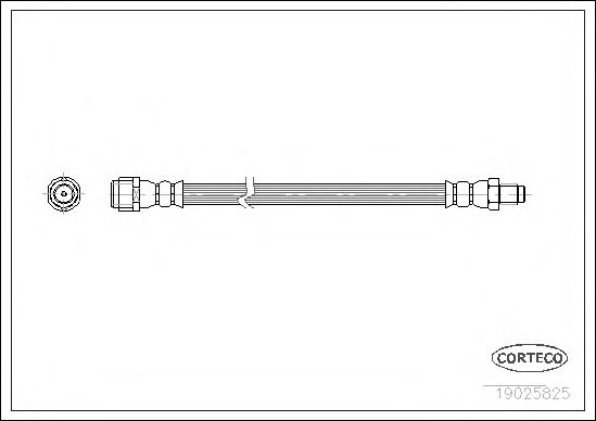 Купить CORTECO 19025825 Шланг тормозной MERCEDES-BENZ:/8 230.6/250 2.8/280/280 E 68-76,/8 200/200/200 D/220/220 D/230.4/240 D/240 D 3.0 68-77,/8 купе 250 C 2.8/280 C/280 CE 69-77, 190 2.0/D
