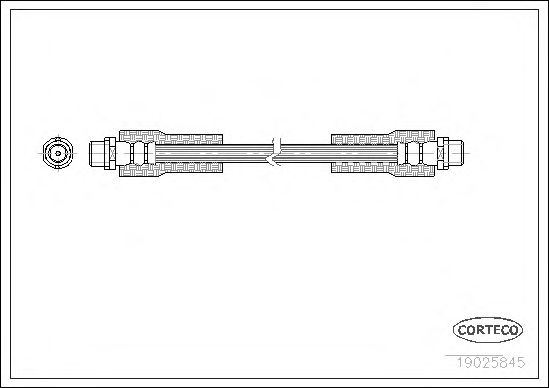 Купить CORTECO 19025845 Шланг тормозной AUDI: A4 1.6/1.8/1.8 T/1.8 T quattro/1.8 quattro/1.9 TDI/1.9 TDI quattro/2.4/2.4 quattro/2.5 TDI/2.5 TDI quattro/2.6/2.6 quattro/2.8/2.8 quattro/S4 q