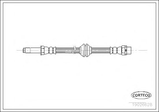 Купить CORTECO 19026628 Шланг тормозной BMW: 3 316 i/318 i/320 d/320 i/323 i/325 i/328 i/330 d/330 i 98-05, 3 Compact 316 ti/318 td/318 ti/320 td/325 ti 01-05, 3 Touring 316 i/318 d/318 i/3