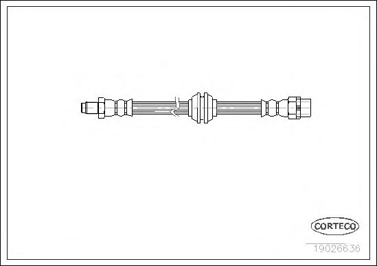 Купить CORTECO 19026636 Шланг тормозной BMW: 3 316 i/318 i/318 is/318 tds/320 i/323 i 2.5/325 i/325 td/325 tds/328 i 90-98, 3 316 i/318 d/318 i/320 d/320 i/323 i/325 xi/328 i/330 d/330 xd/3
