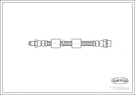 Купить CORTECO 19026684 Шланг тормозной BMW: 5 520 d/520 i/523 i/525 d/525 i/525 td/525 tds/528 i/530 d/530 i/535 i/540 i/M 4.9 95-03, 5 Touring 520 d/520 i/523 i/525 d/525 i/525 tds/528 i/