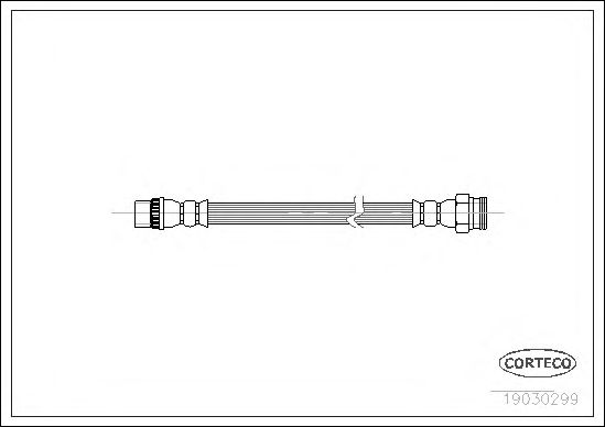 Купить CORTECO 19030299 Шланг тормозной CITROEN: C2 1.1/1.4/1.4 16V/1.4 HDi/1.6/1.6 HDi/1.6 VTS 03-, C3 1.1 i/1.4 16V/1.4 16V HDi/1.4 HDi/1.4 i/1.4 i Bivalent/1.6 16V/1.6 16V HDi 02-, C3 Pl