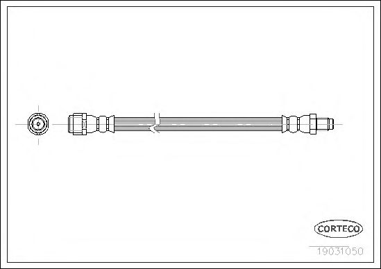 Купить CORTECO 19031050 Шланг тормозной MERCEDES-BENZ: M-CLASS ML 230/ML 270 CDI/ML 320/ML 350/ML 350/ML 400 CDI/ML 430/ML 500/ML 55 AMG 98-05