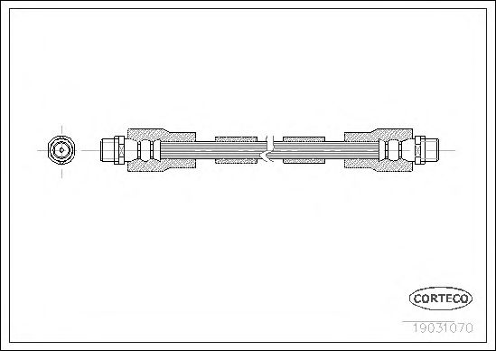 Купить CORTECO 19031070 Шланг тормозной AUDI: A8 2.5 TDI/2.5 TDI quattro/2.8/2.8 quattro/3.3 TDI quattro/3.7/3.7 quattro/4.2 quattro/6.0 W12 quattro/S 8 quattro 94-02 \ VW: PASSAT 1.6/1.8/1